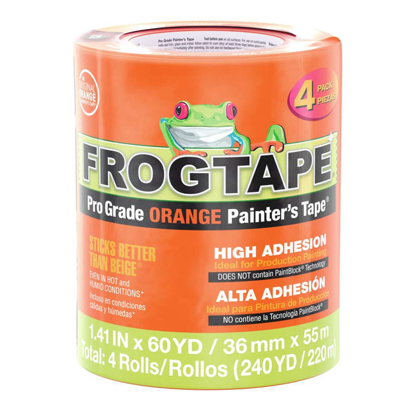 FrogTape® Pro Grade Orange Painter’s Tape® 4 pk, 1.41 in. x 60 yd