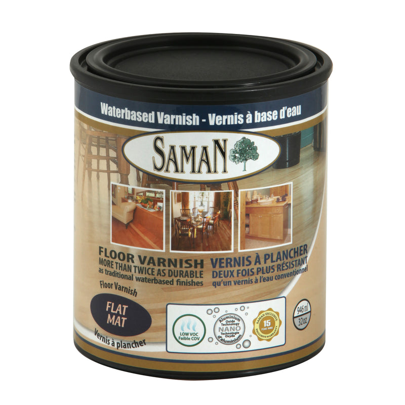 SamaN Waterbased Varnish Flat Finish