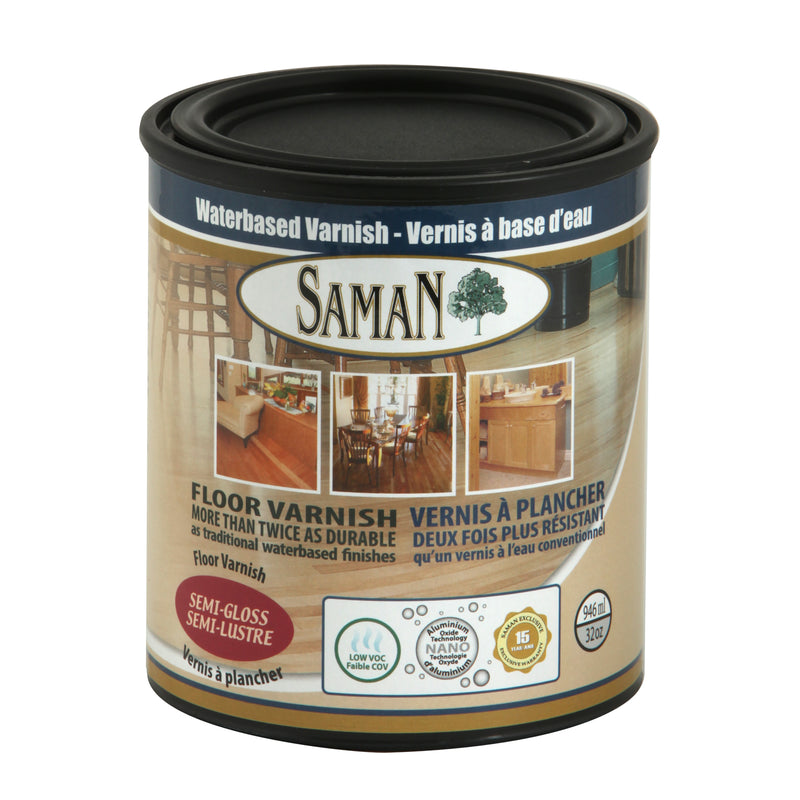 SamaN Waterbased Varnish Semi Gloss Finish