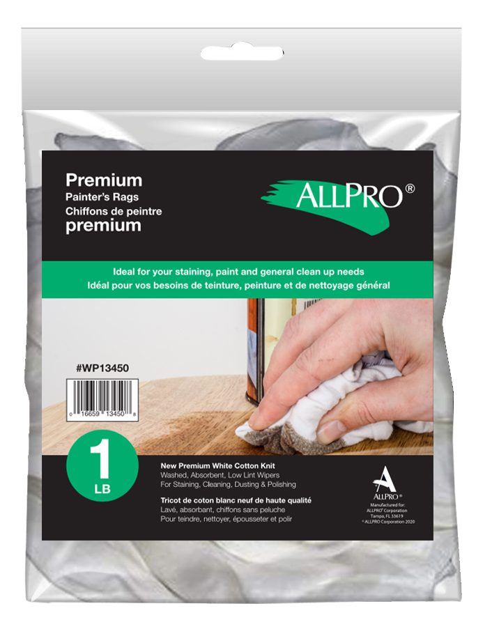 Premium White Cotton Knit Painter's Rags – Pro Glo Paints