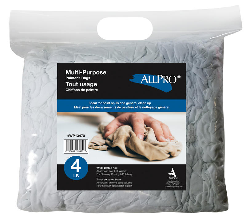 Paint Prep Rags Premium White Cotton Knit Painter's Rags – Pro Glo Paints