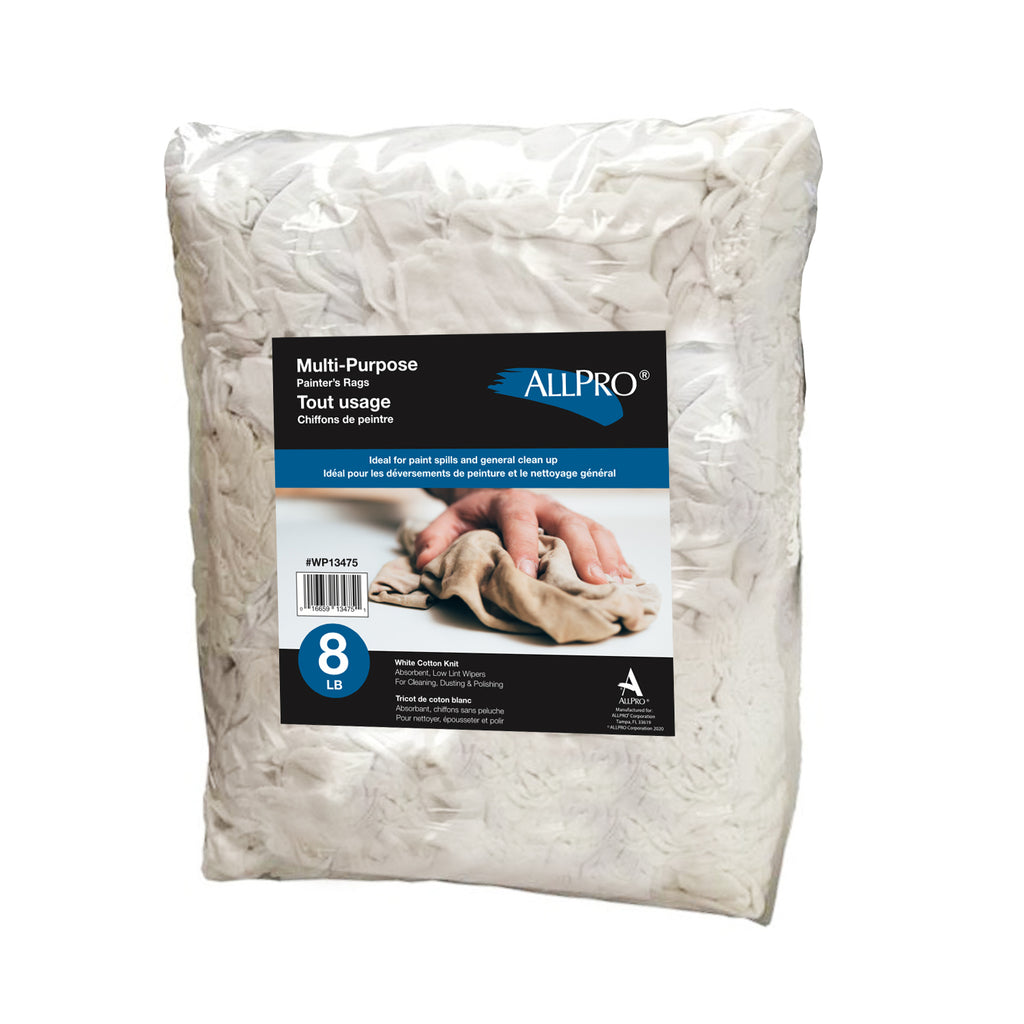 Paint Prep Rags Premium White Cotton Knit Painter's Rags – Pro Glo Paints