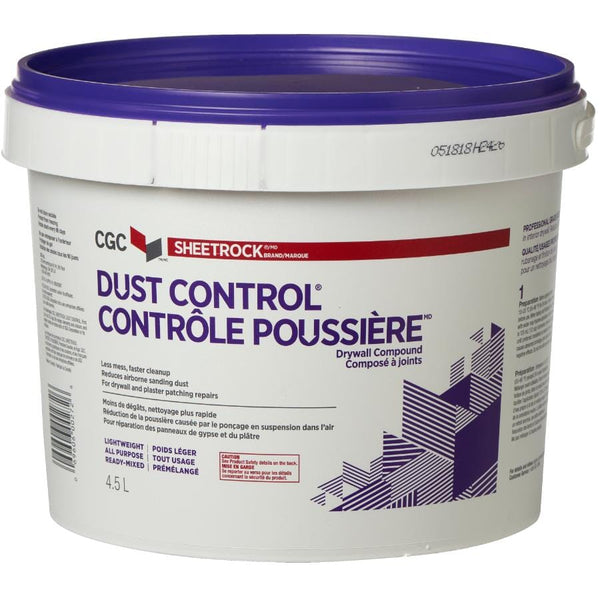 CGC Sheetrock® Dust Control® Drywall Compound - 4.5L